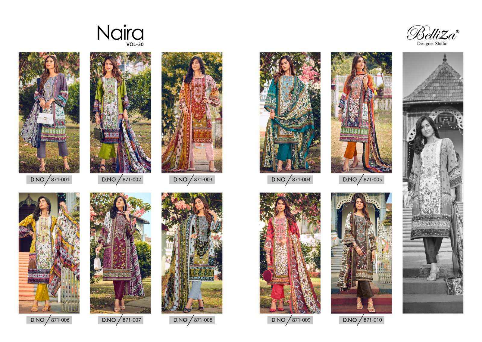 Belliza Naira Vol 30 Cotton Dress Material 10 pcs Catalogue