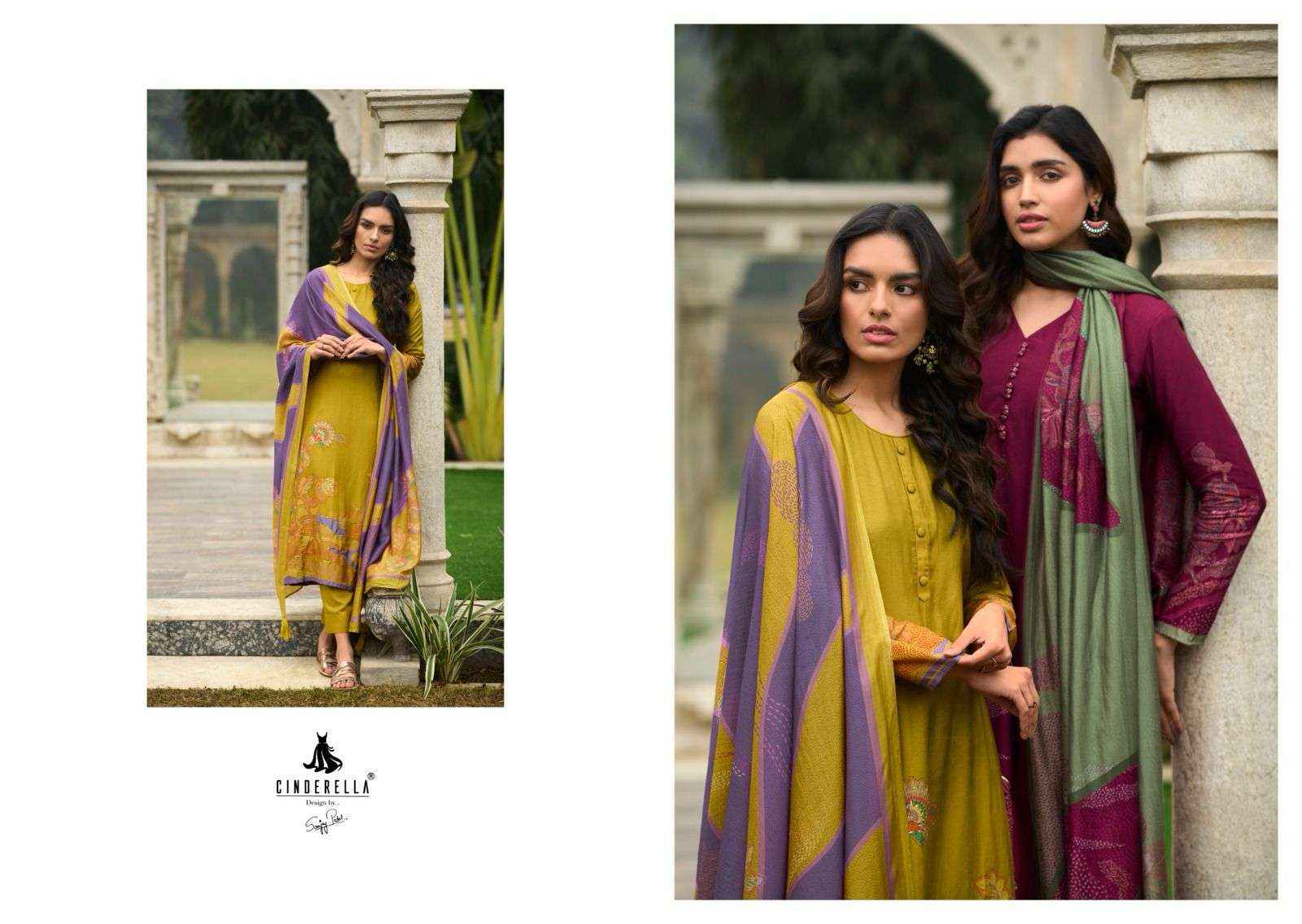 Cinderella Juliet Pure Bemberg Muslin Dress Material (6 Pc Catalog)