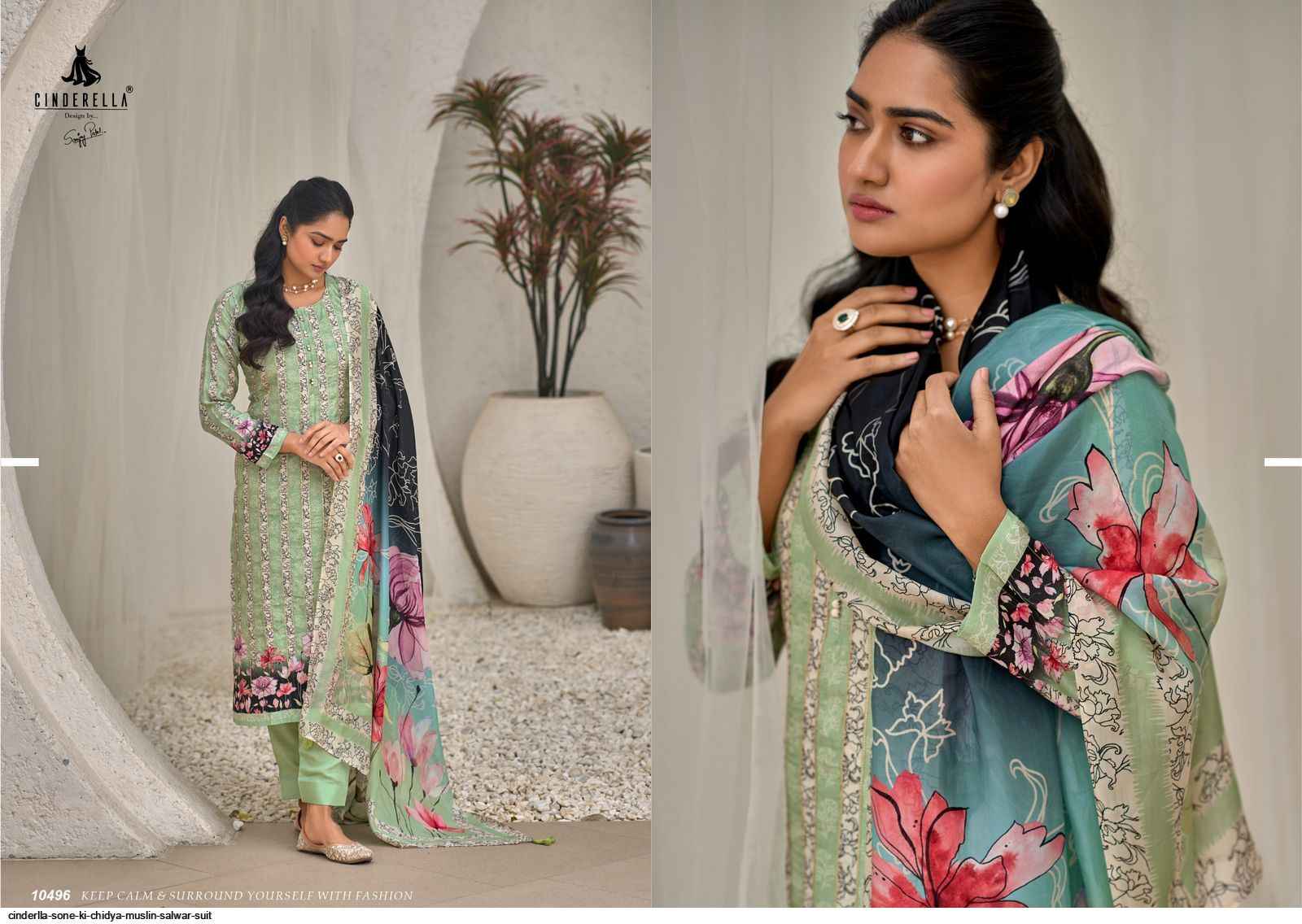 Cinderlla Sone Ki Chidya Muslin Dress Material 7 pcs Catalogue