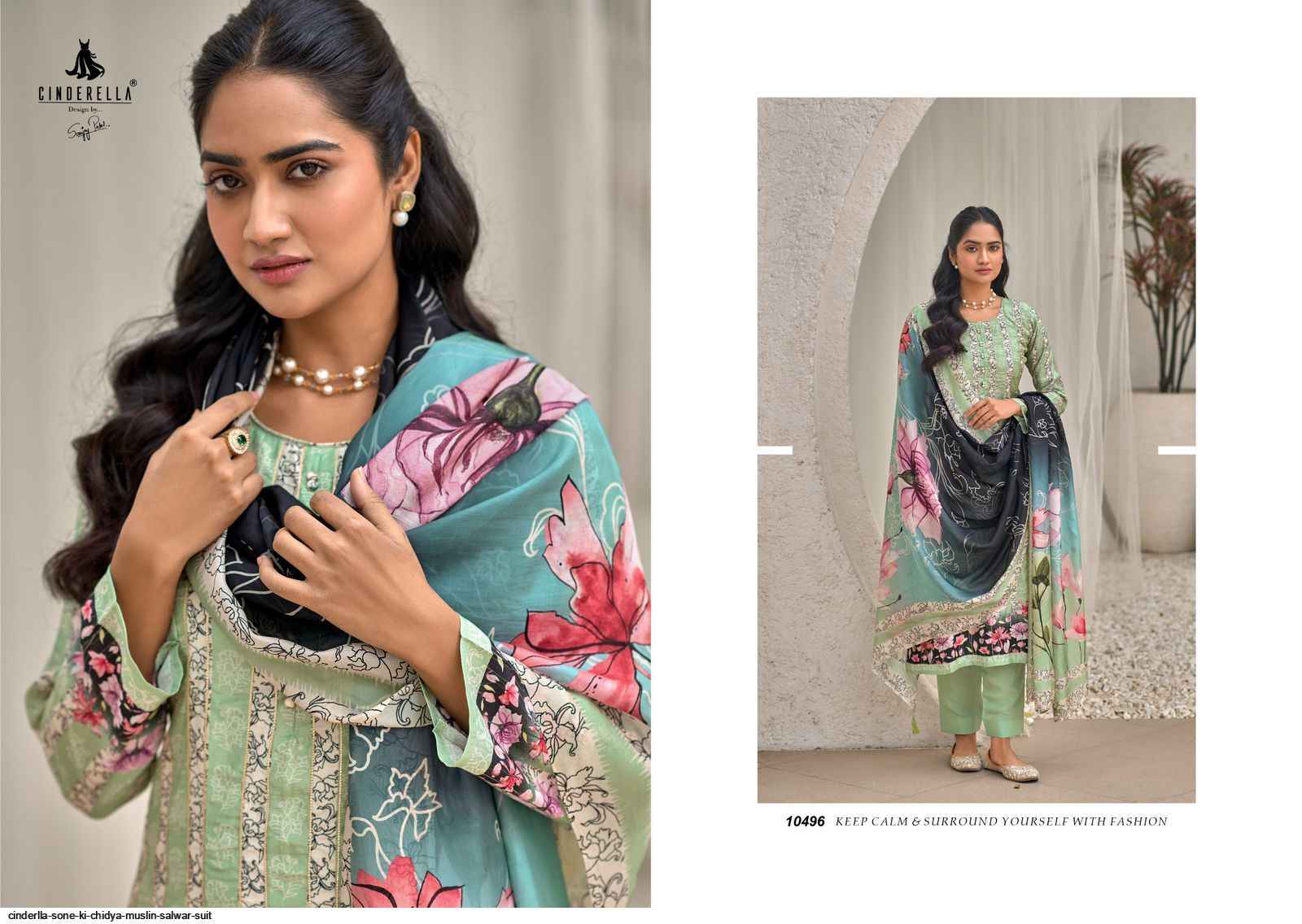 Cinderlla Sone Ki Chidya Muslin Dress Material 7 pcs Catalogue