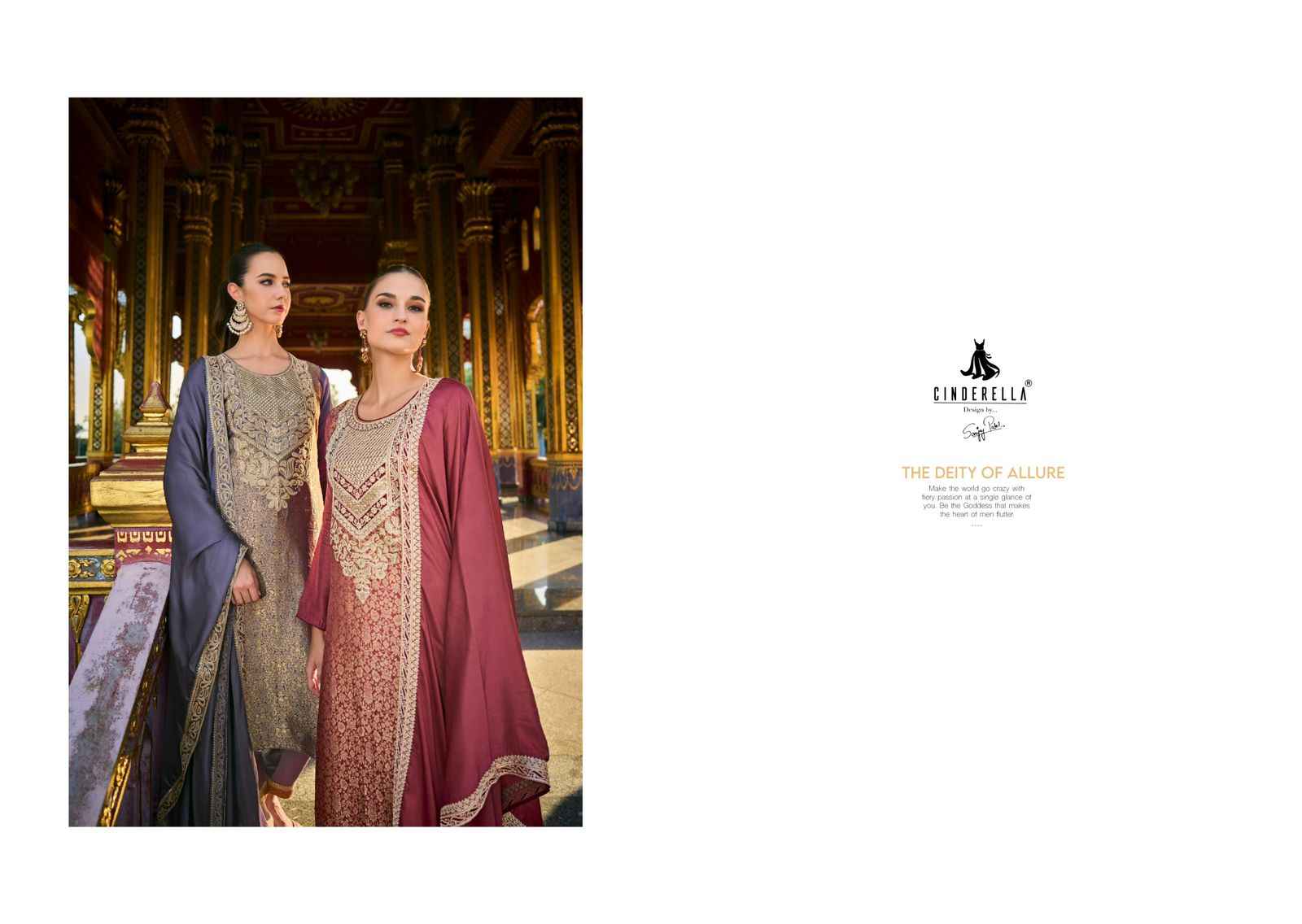 Cindrella Kimkhab Pure Banarasi Silk Dress Material  (6 Pc Catalog)