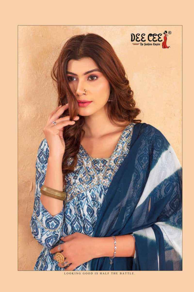 Dee Cee Nathalia Heavy Chanderi Kurti Combo 6 pcs Catalogue