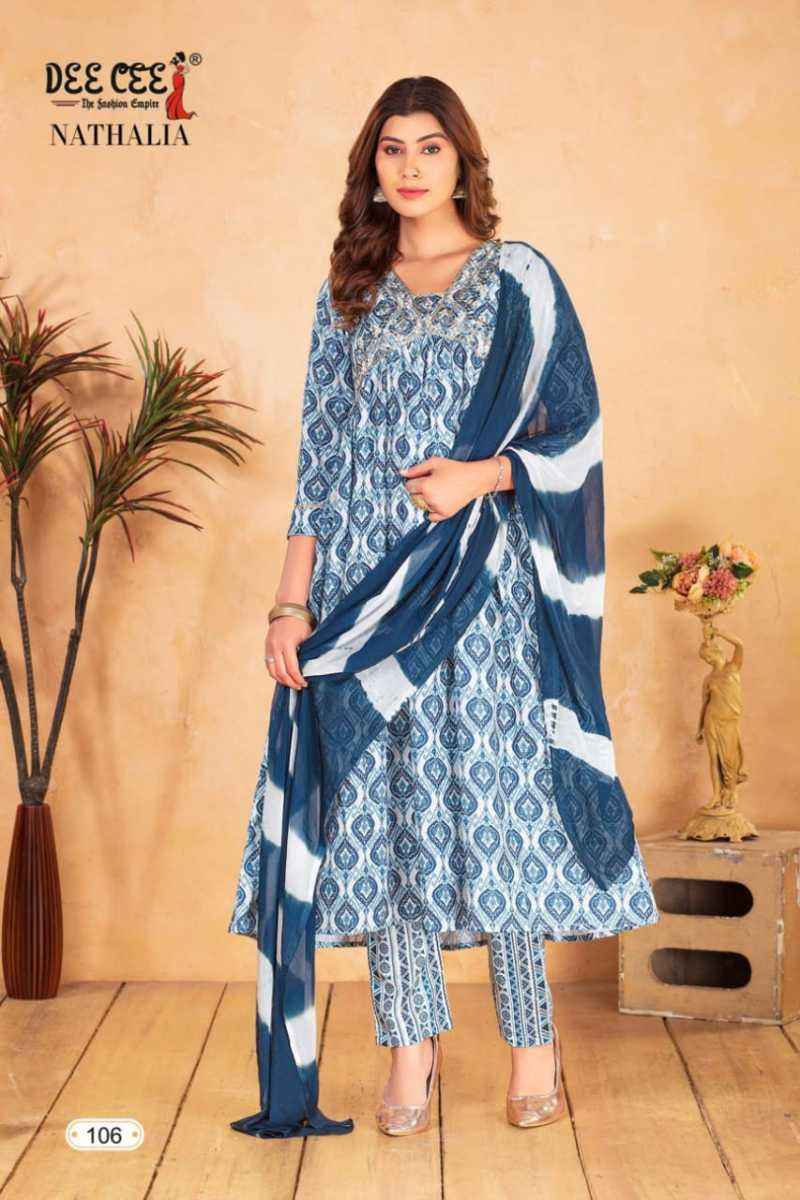 Dee Cee Nathalia Heavy Chanderi Kurti Combo 6 pcs Catalogue