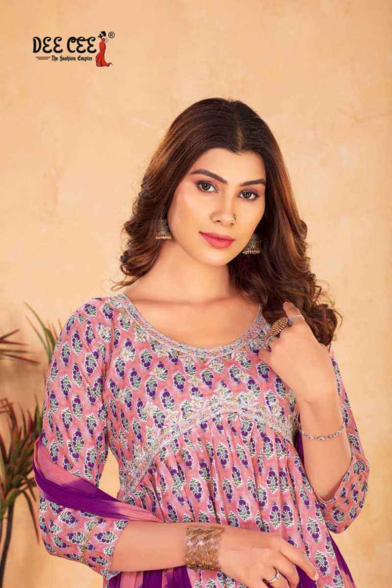 Dee Cee Nathalia Heavy Chanderi Kurti Combo 6 pcs Catalogue