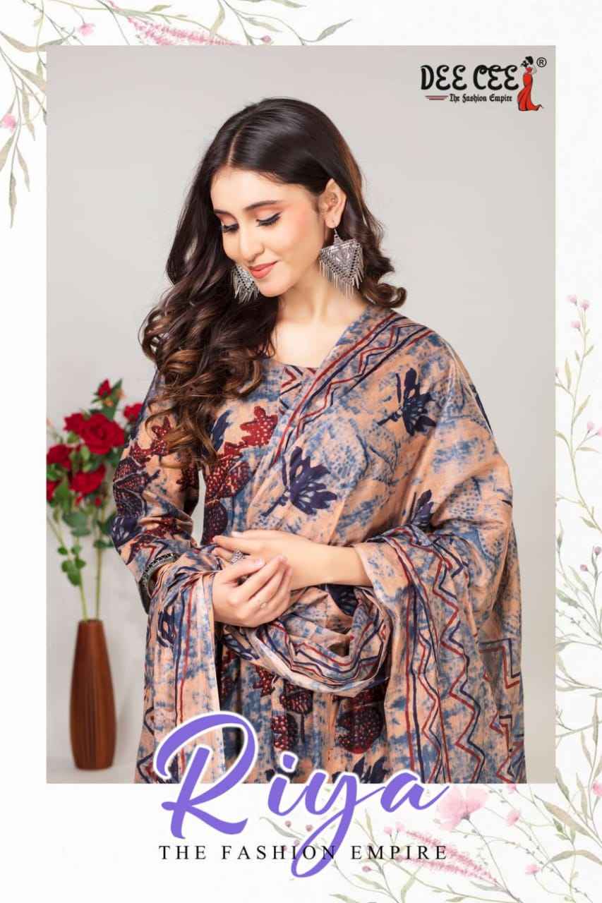 Deecee Riya Cambric Cotton Dress Material (6 Pc Catalog)