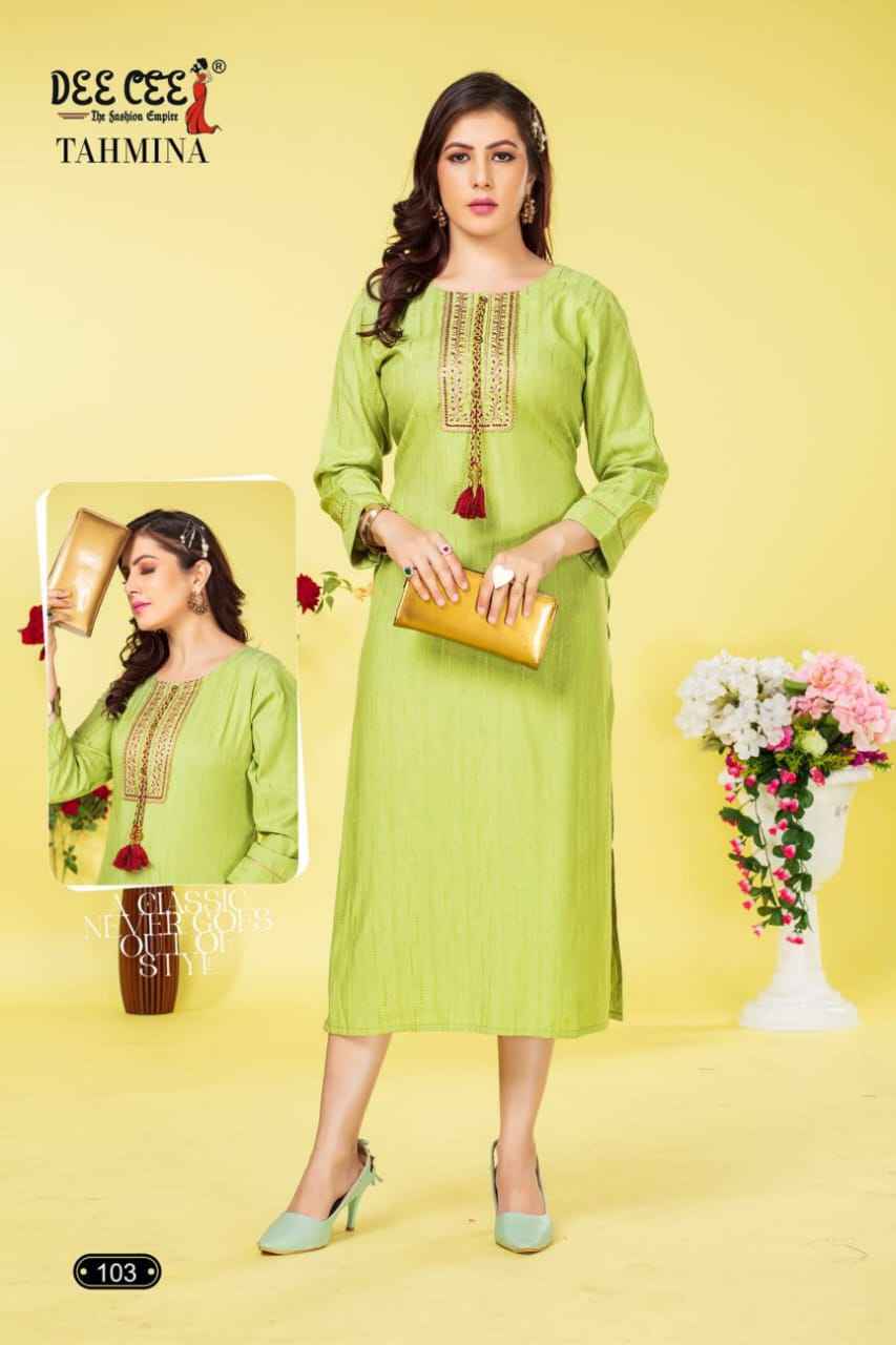 Deecee Tahmina A Line  Kurti (6 pcs Catalogue)