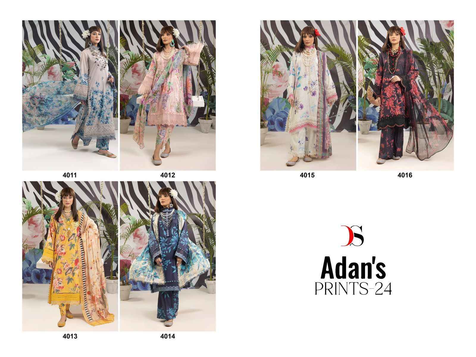 Deepsy Adans 24 Cotton Dress Material 6 pcs Catalogue