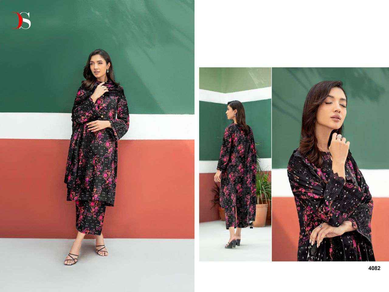 Deepsy Aniq 24 Cotton Dress Material 6 pcs Catalogue