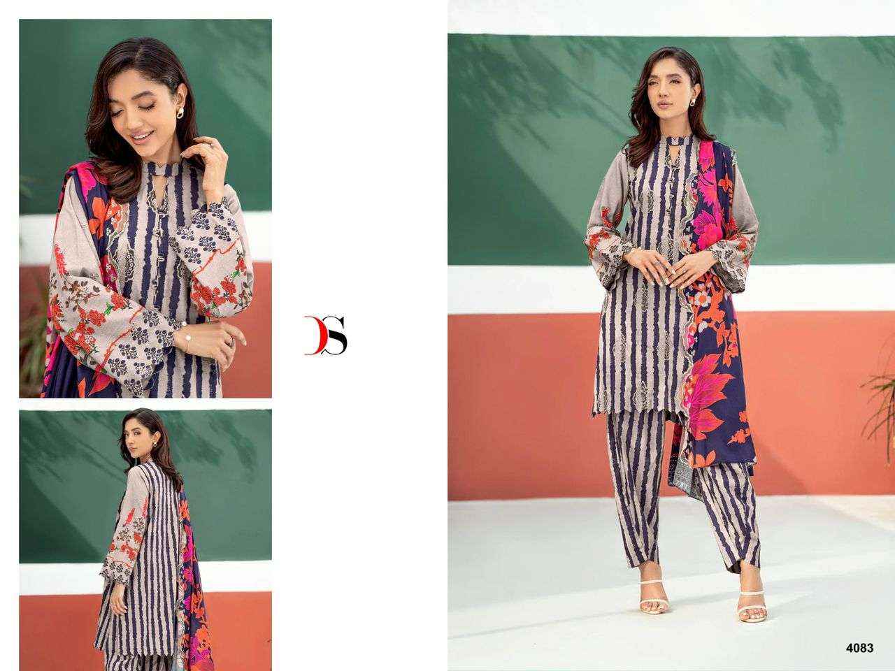 Deepsy Aniq 24 Cotton Dress Material 6 pcs Catalogue