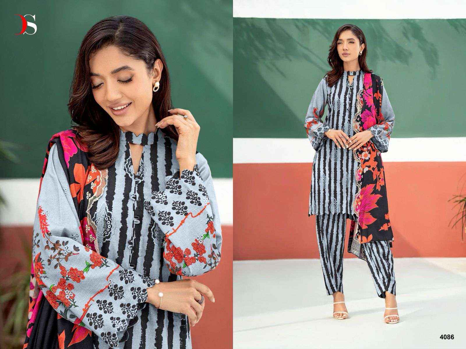 Deepsy Aniq 24 Cotton Dress Material 6 pcs Catalogue