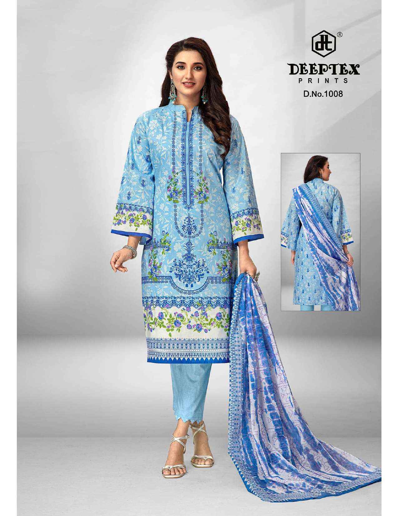 Deeptex Roohi Zara Vol 1 Lawn Cotton Dress Material 8 pcs Catalogue