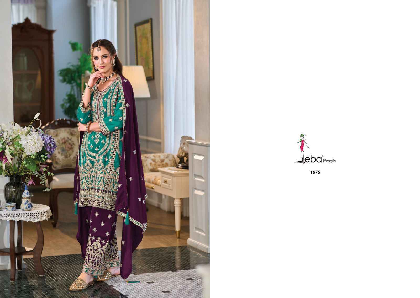 Eba Lifestyle Naina Readymade Silk Dress 2 pcs Catalogue