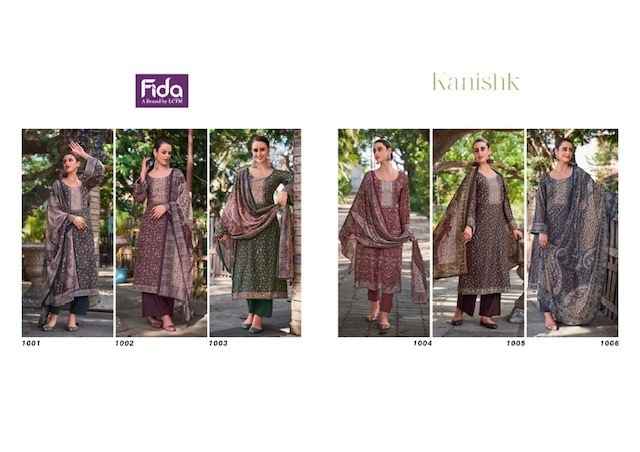 Fida Kanishk Karachi Cotton Dress Material 6 pcs Catalogue