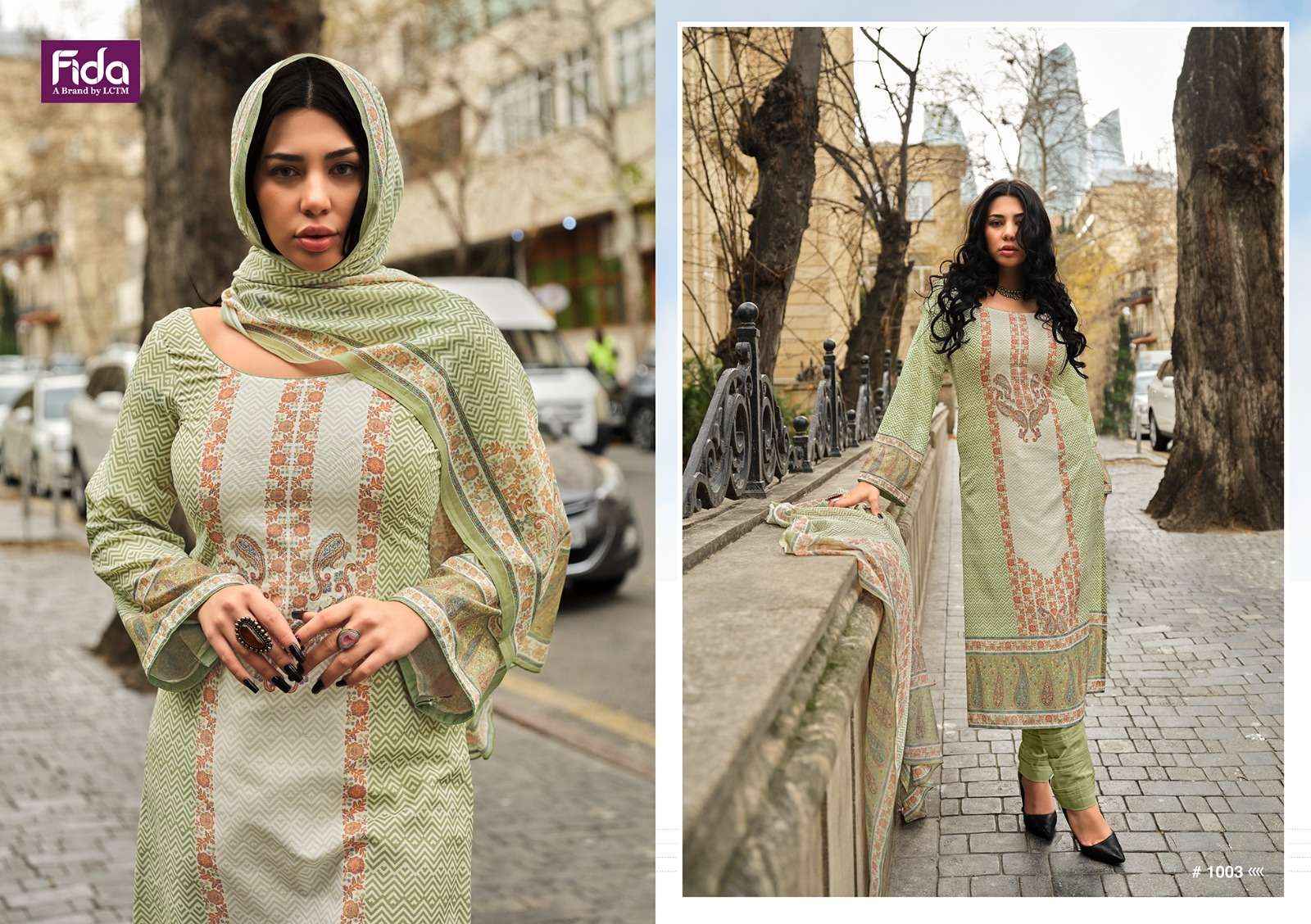Fida Nyra Cotton Dress Material 6 pcs Catalogue