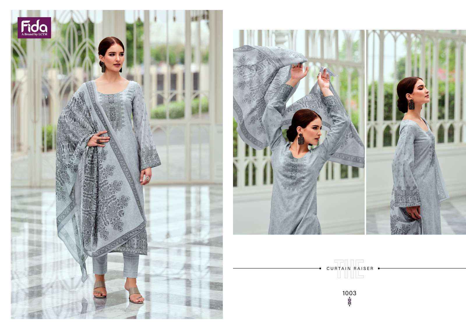 Fida Posheeda Cotton Dress Material 6 pcs Catalogue