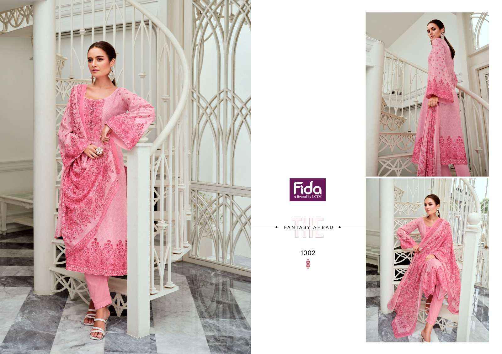 Fida Posheeda Cotton Dress Material 6 pcs Catalogue