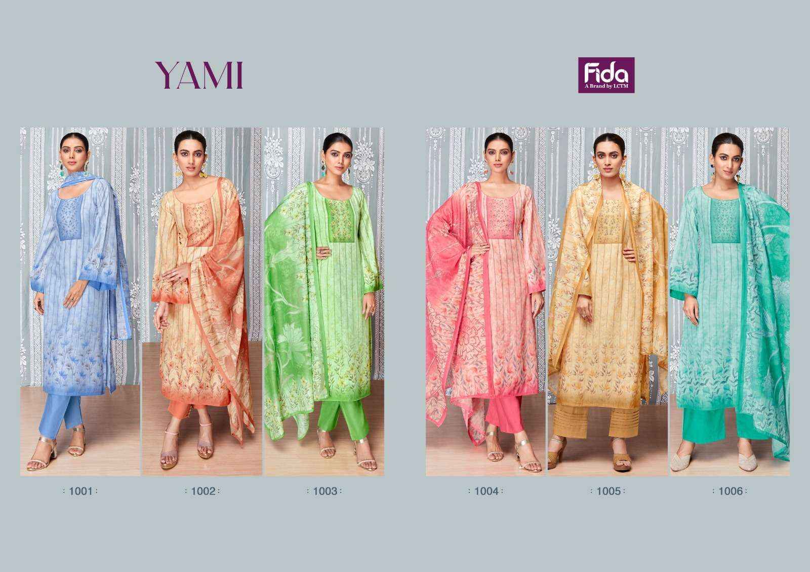 Fida Yami Cotton Dress Material 6 pcs Catalogue