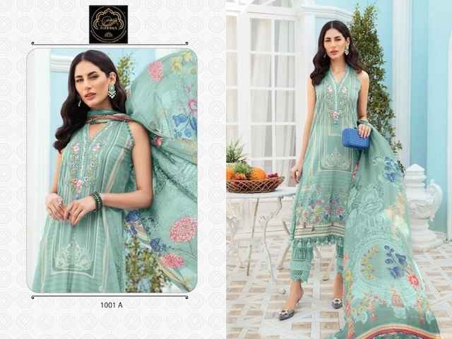 Firdous Maria B Vol 1 Cotton Dress Material 4 pcs Catalogue