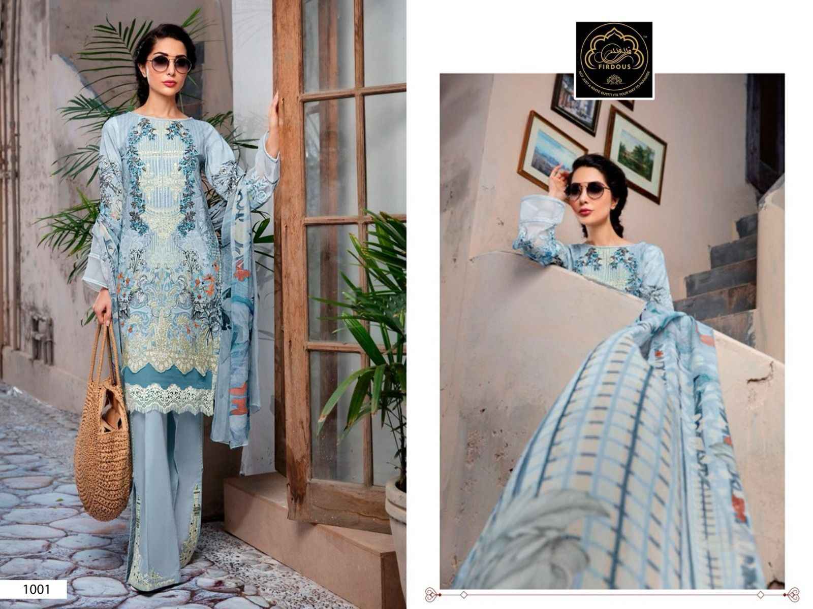 Firdous Marjaan Vol 1 Cotton Dress Material 4 pcs Catalogue