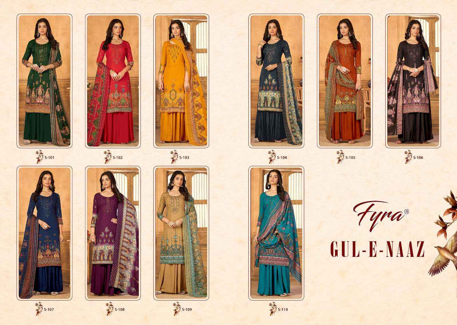 Fyra Designing Hub Gul-E-Naaz Cotton Dress Material 10 pcs Catalogue