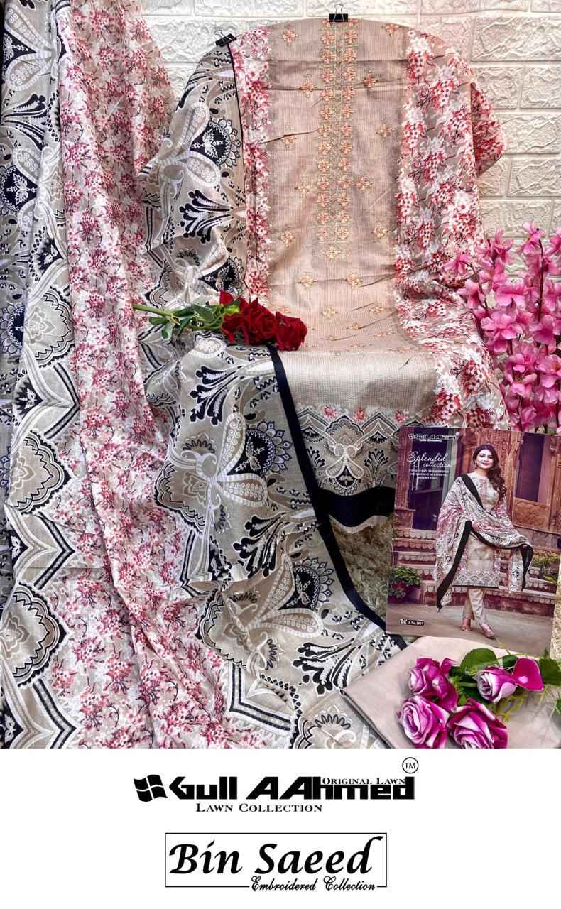 Gul Ahmed Bin Saeed Vol-2 Lawn Karachi Dress Material (10 Pc Catalouge)