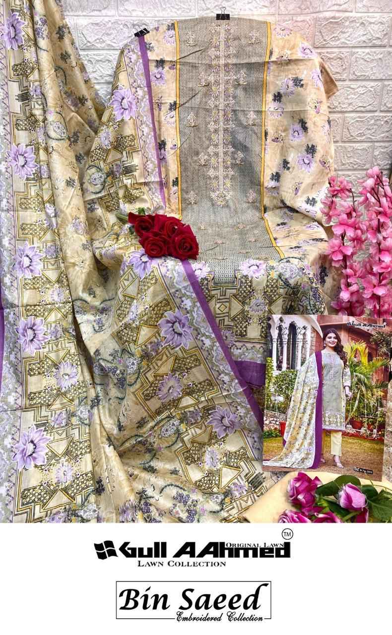 Gul Ahmed Bin Saeed Vol-2 Lawn Karachi Dress Material (10 Pc Catalouge)