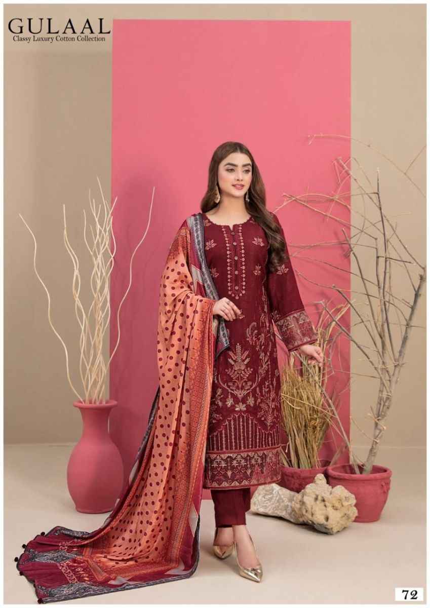 Gulaal Vol 8 Cotton Dress Material 10 pcs Catalogue