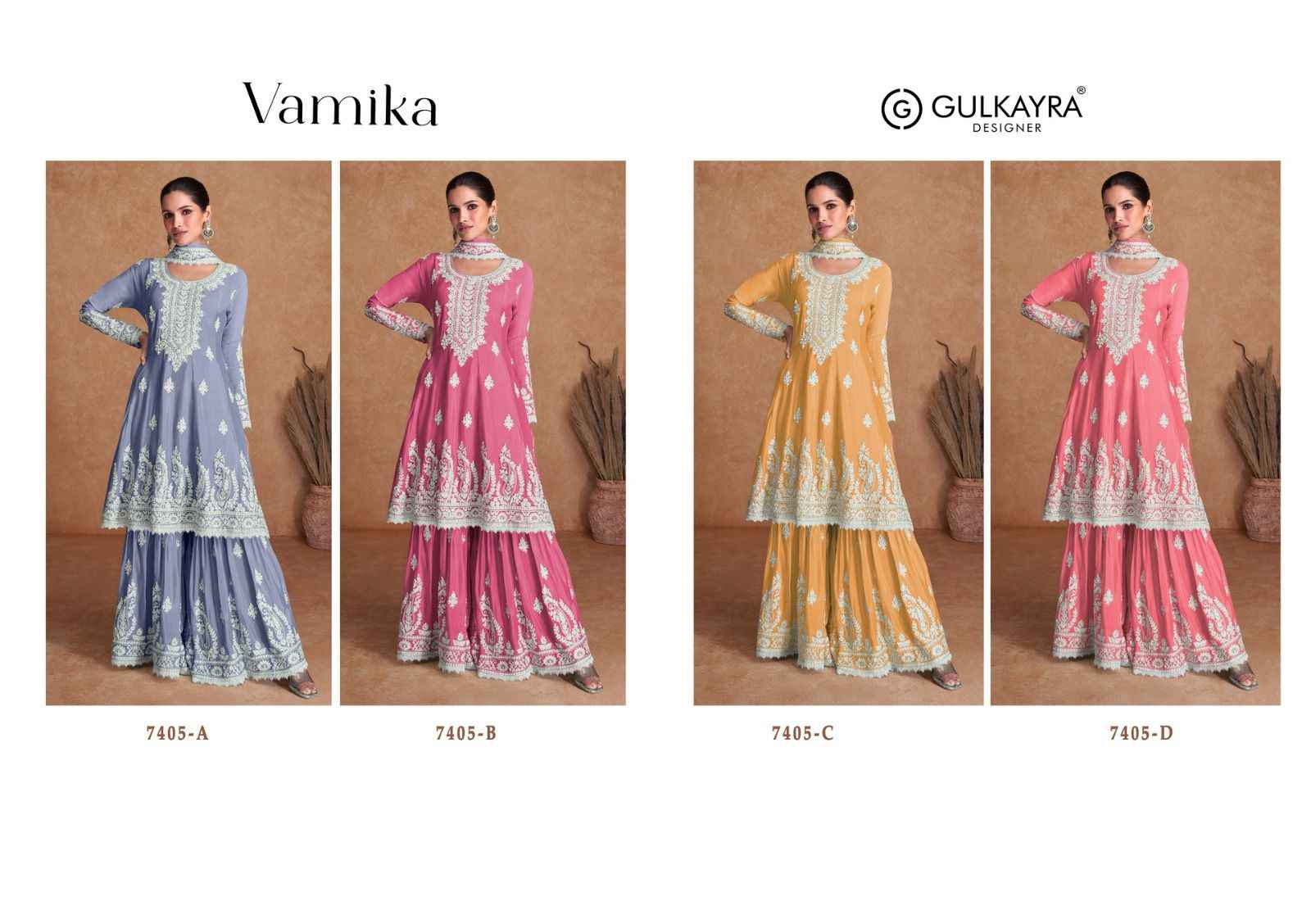 Gulkayra Vamika Real Silk Readymade Suit (4 Pc Catalouge)