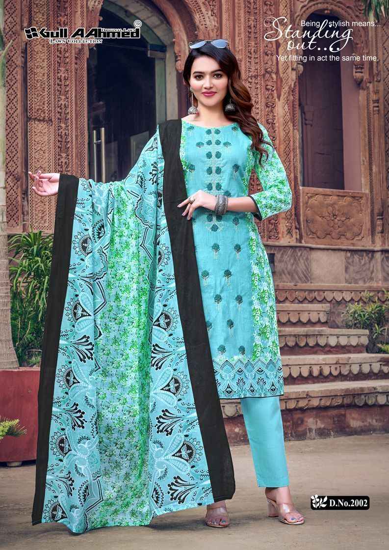Gull Aahmed Bin Saeed Vol 2 Cotton Dress Material 10 pcs Catalogue