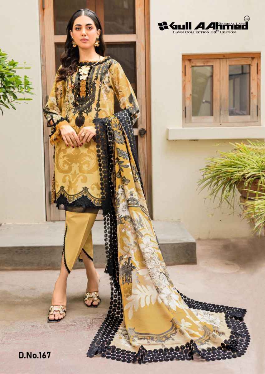 Gull Aahmed Lawn Collection Vol 18 Lawn Cotton Dress Material 6 pcs Catalogue