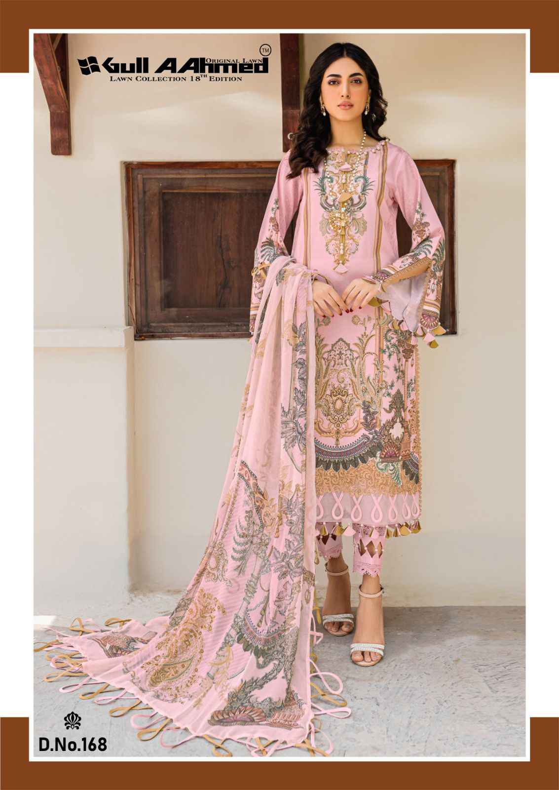 Gull Ahmed Lawn Collection Vol-18 Dress Material (6 Pc Catalouge)