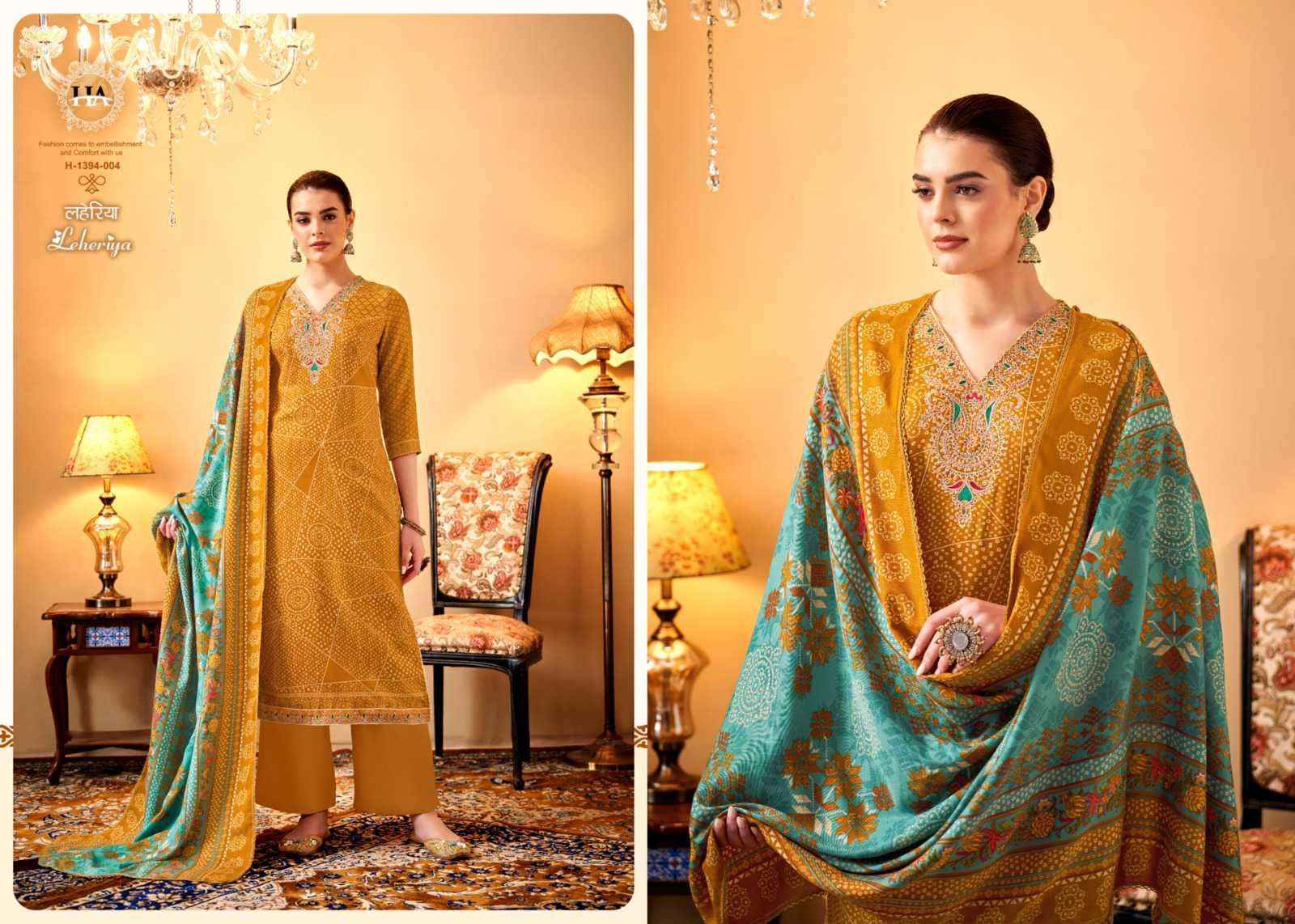 Harshit Fashion Hub Leheriya Pashmina Dress Material 8 pcs Catalogue