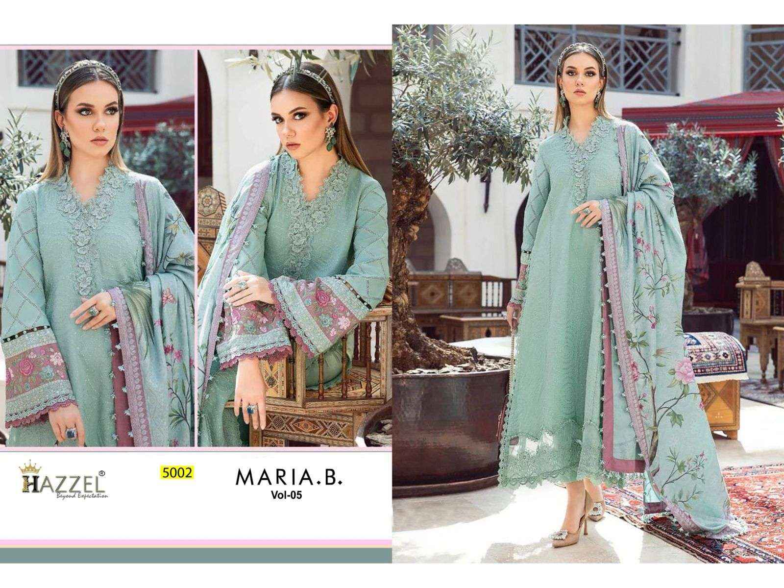 Hazzel Maria B Vol 5 Cotton Dress Material 3 pcs Catalogue