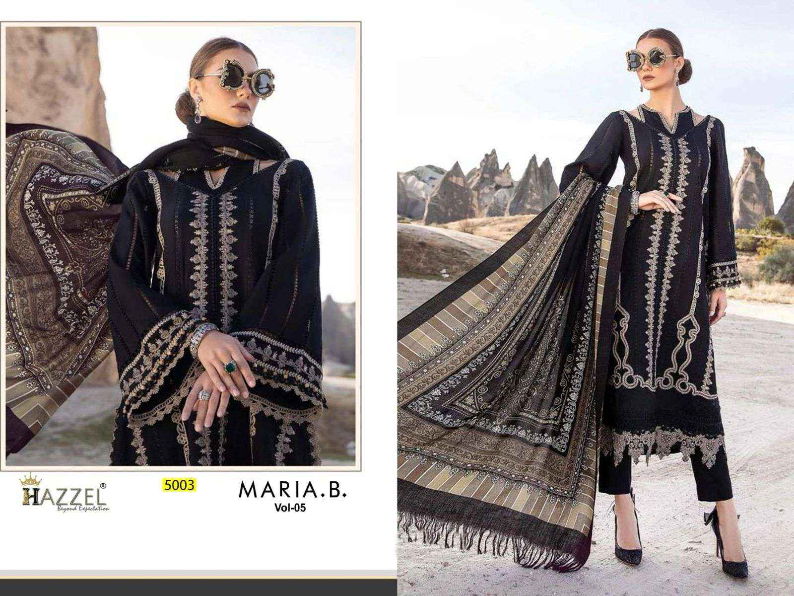 Hazzel Maria B Vol 5 Cotton Dress Material 3 pcs Catalogue