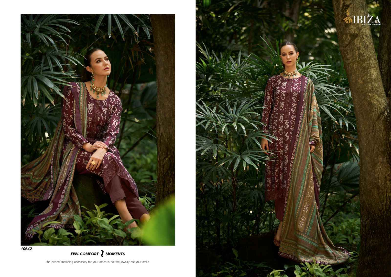 Ibiza Batik Mantra Viscose Dress Material 8 pcs Catalogue