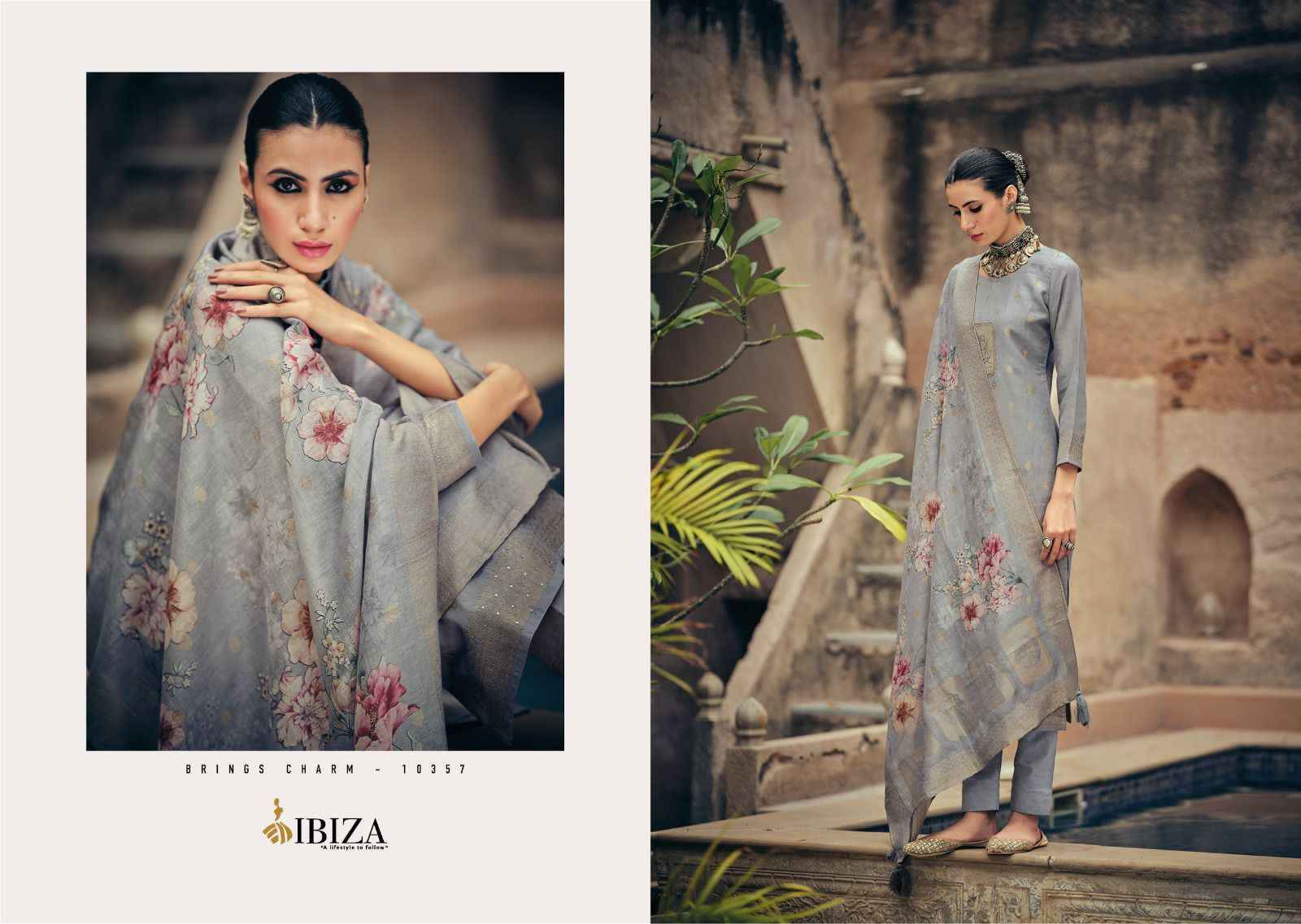 Ibiza Ellena Jacquard Dress Material 8 pcs Catalogue