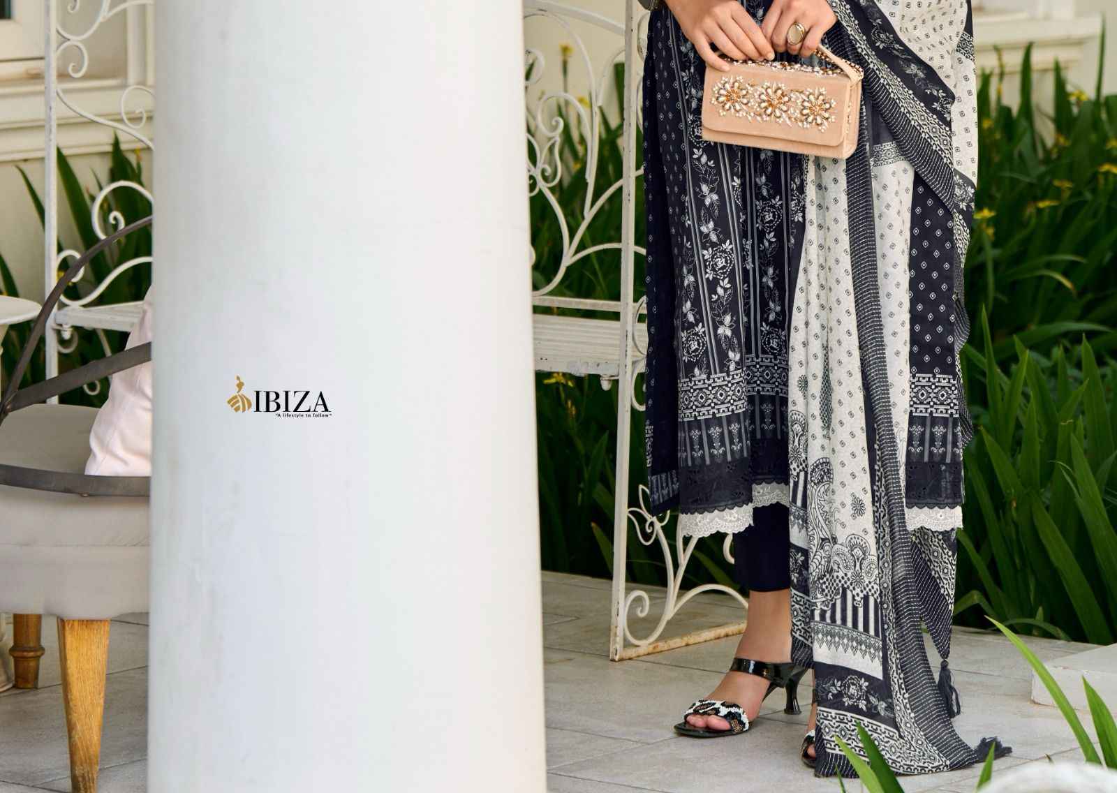 Ibiza Veronica Rose Pure Lawn Cotton Dress Material (6 Pc Catalog)