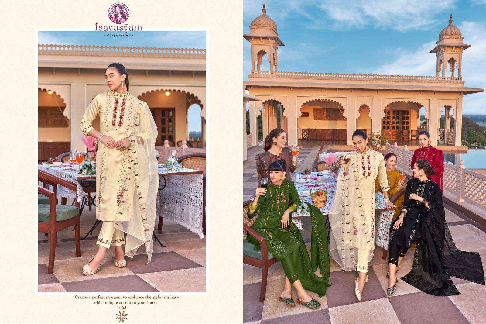 Isavasyam Armani Readymade Viscouse Dress 6 pcs Catalogue