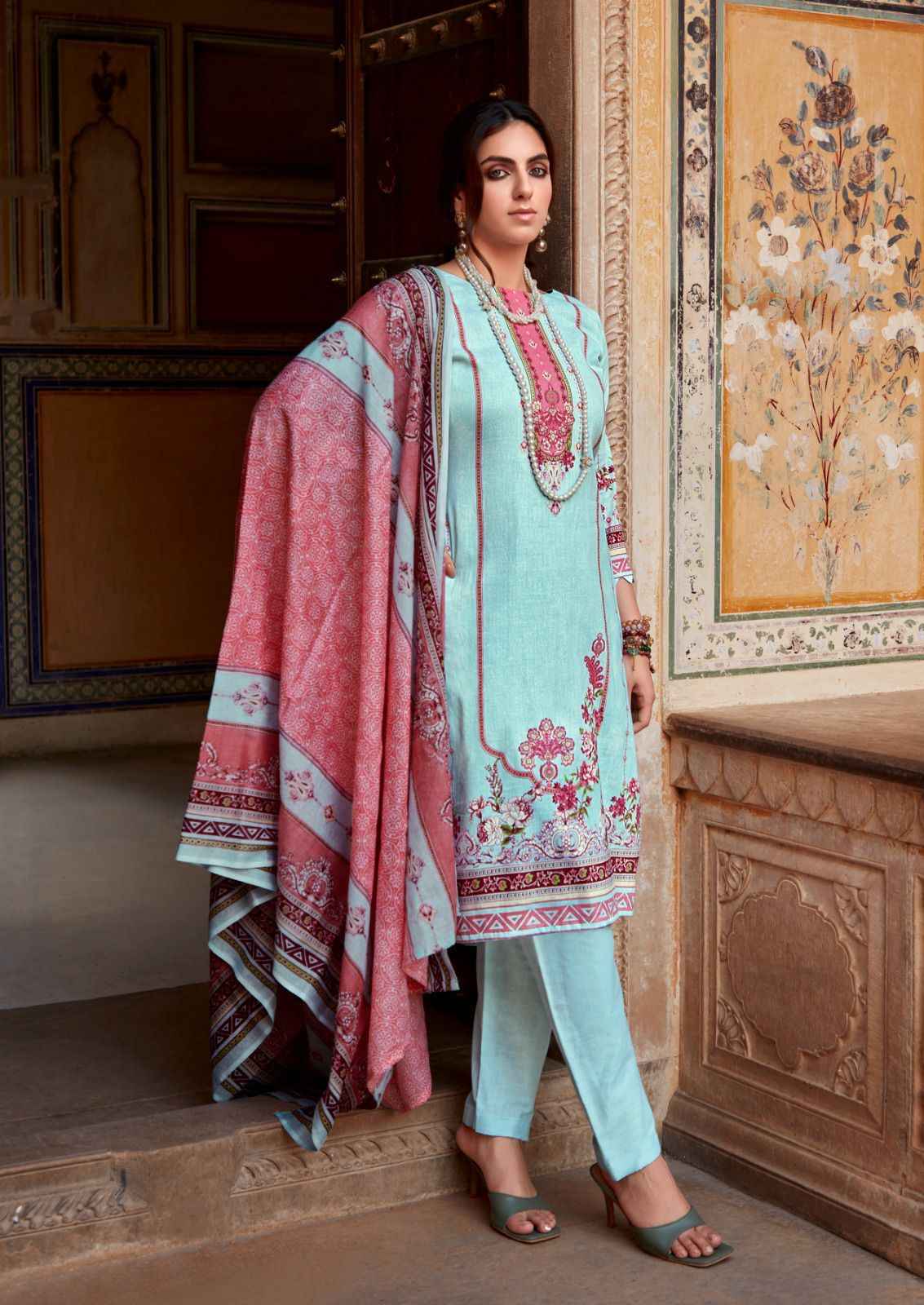 Ishaal Prints Gulmohar Vol-28 Pure Lawn Dress Material (10 Pc Catalouge)