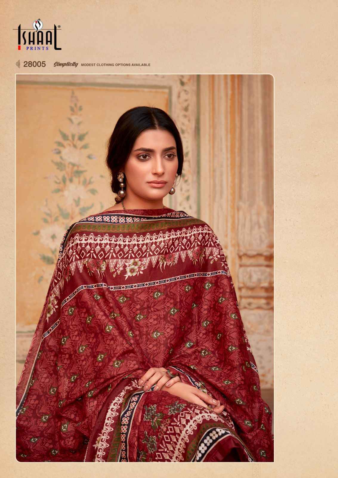 Ishaal Prints Gulmohar Vol-28 Pure Lawn Dress Material (10 Pc Catalouge)