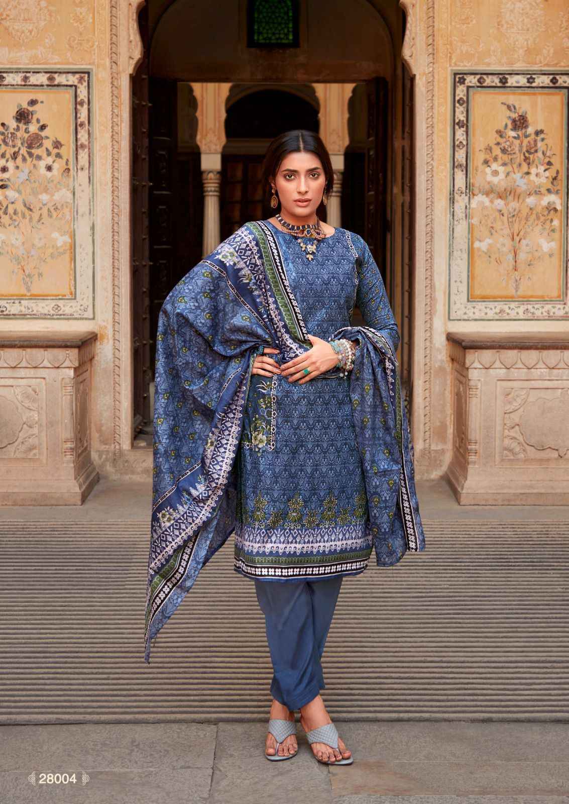 Ishaal Prints Gulmohar Vol-28 Pure Lawn Dress Material (10 Pc Catalouge)