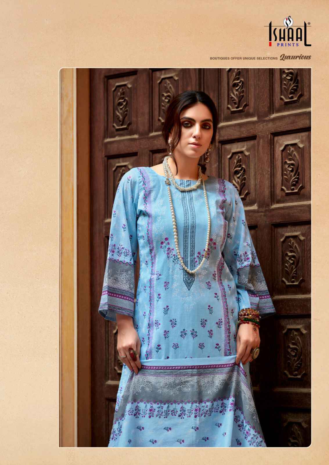 Ishaal Prints Gulmohar Vol-28 Pure Lawn Dress Material (10 Pc Catalouge)