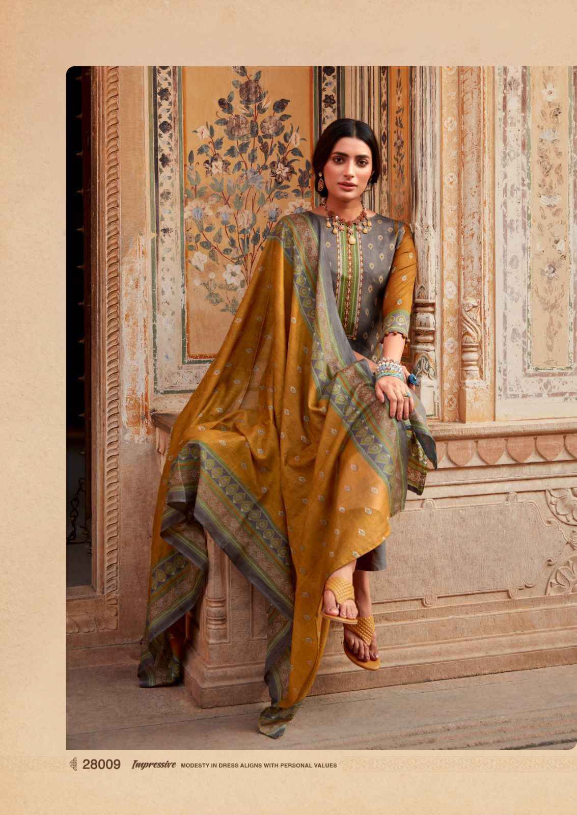 Ishaal Prints Gulmohar Vol-28 Pure Lawn Dress Material (10 Pc Catalouge)
