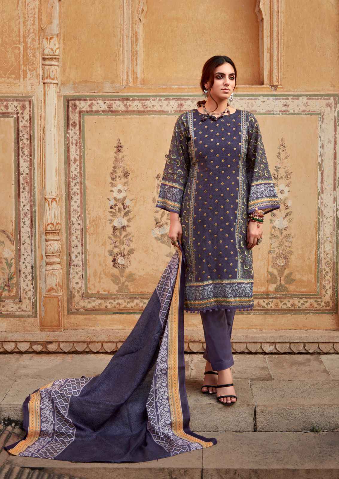 Ishaal Prints Gulmohar Vol-28 Pure Lawn Dress Material (10 Pc Catalouge)