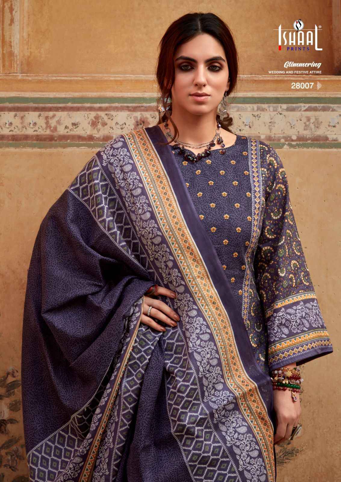 Ishaal Prints Gulmohar Vol-28 Pure Lawn Dress Material (10 Pc Catalouge)