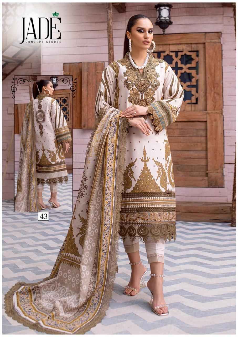 Jade Chevron Exclusive Heavy Cotton Vol-5 Dress Material (6 Pc Catalog)