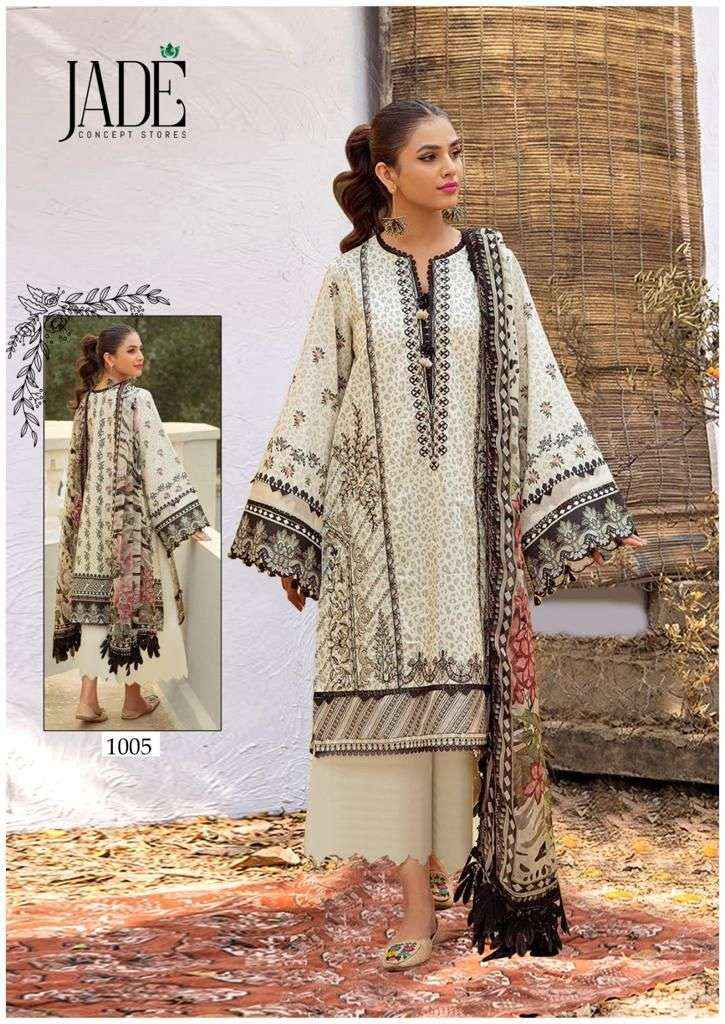 Jade Chevron Hit Design Collection Lawn Cotton Dress Material 6 pcs Catalogue