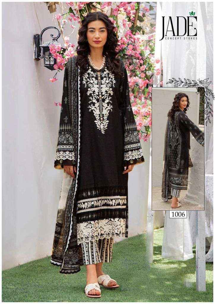 Jade Chevron Hit Design Collection Lawn Cotton Dress Material 6 pcs Catalogue