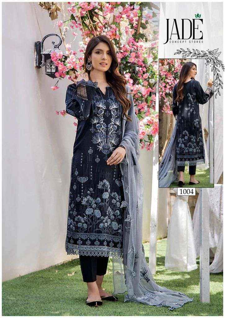 Jade Chevron Hit Design Collection Lawn Cotton Dress Material 6 pcs Catalogue