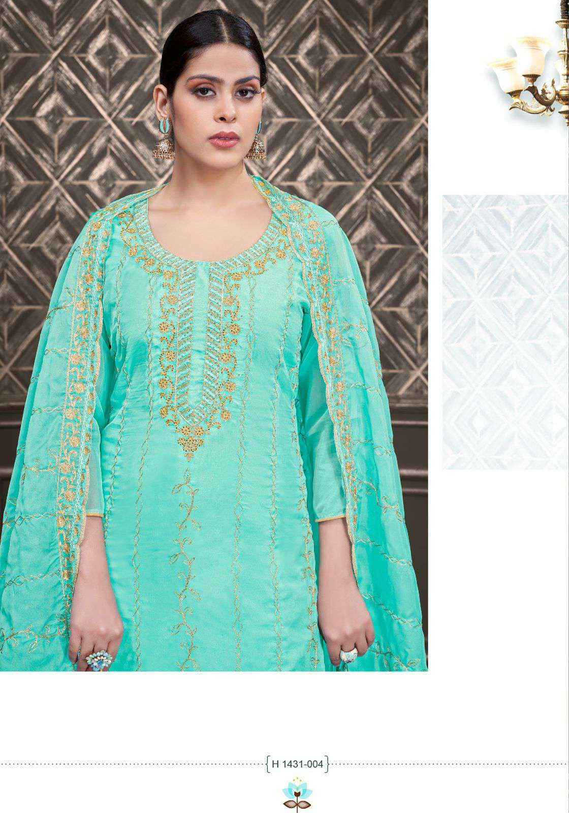 Jaimala Pal Pure Organza Dress Material (5 Pc Catalog)